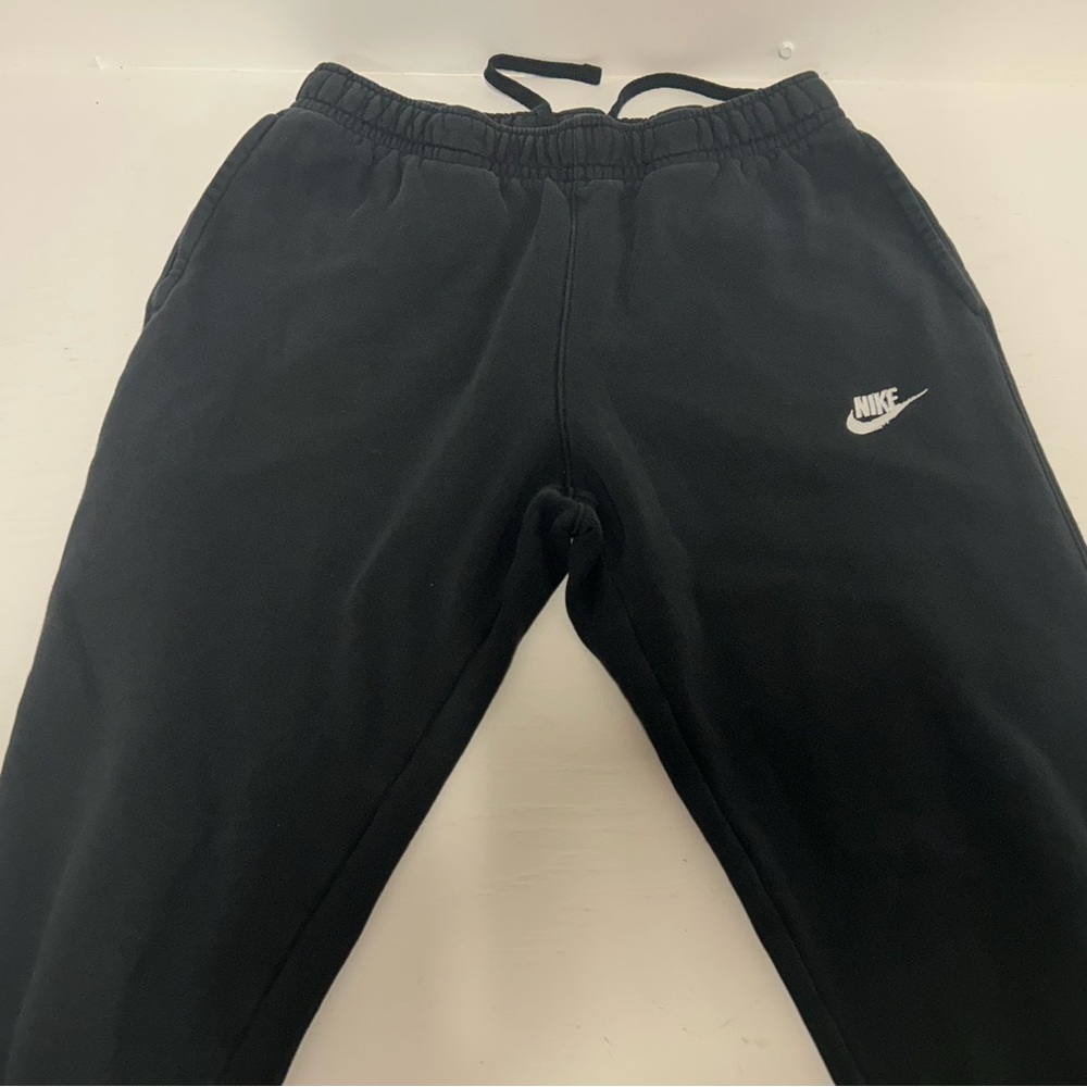 Nike Black Sweatpants with White Logo